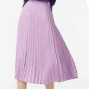 Mint Condition J. Crew Lavender A-Line Pleated Skirt Size 0